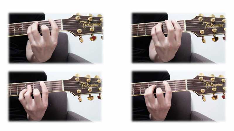 ギターのバレーコードの基本フォームは4種類